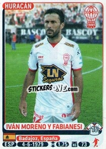 Sticker Ivan Moreno Y Fabianesi - Fùtbol Argentino 2015 n. 207 - Panini