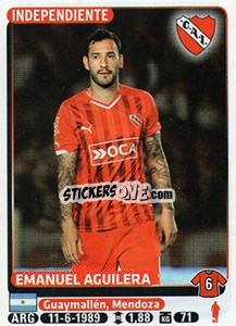Sticker Emanuel Aguilera - Fùtbol Argentino 2015 - Panini