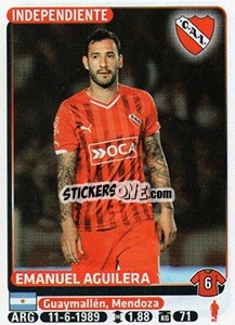 Sticker Emanuel Aguilera - Fùtbol Argentino 2015 n. 216 - Panini