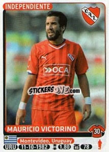 Cromo Mauricio Victorino - Fùtbol Argentino 2015 - Panini