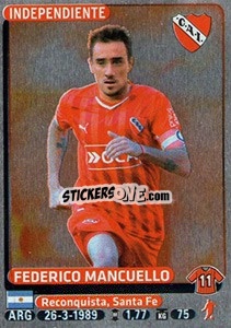 Sticker Federico Mancuello - Fùtbol Argentino 2015 n. 223 - Panini