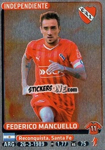 Sticker Federico Mancuello - Fùtbol Argentino 2015 - Panini