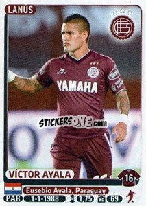 Sticker Victor Ayala - Fùtbol Argentino 2015 n. 237 - Panini