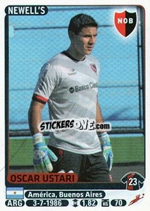 Cromo Oscar Ustari - Fùtbol Argentino 2015 - Panini