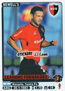 Cromo Leandro Fernandez