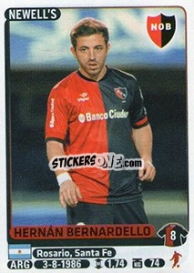 Sticker Hernan Bernardello - Fùtbol Argentino 2015 - Panini