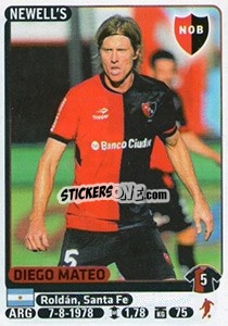 Sticker Diego Mateo - Fùtbol Argentino 2015 n. 252 - Panini