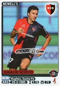 Sticker Ignacio Scocco - Fùtbol Argentino 2015 - Panini
