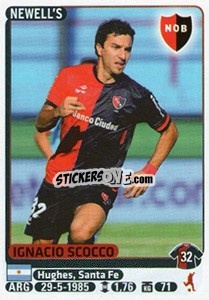 Sticker Ignacio Scocco - Fùtbol Argentino 2015 n. 257 - Panini