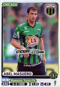 Sticker Abel Masuero - Fùtbol Argentino 2015 n. 265 - Panini