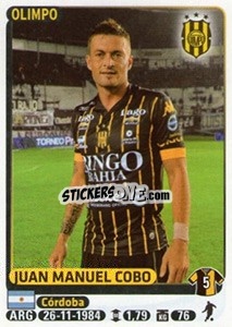 Sticker Juan Manuel Cobo - Fùtbol Argentino 2015 - Panini