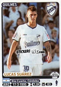 Sticker Lucas Suarez - Fùtbol Argentino 2015 n. 294 - Panini