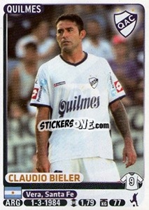 Sticker Claudio Bieler - Fùtbol Argentino 2015 - Panini