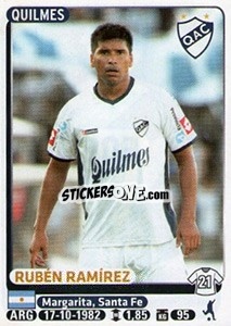 Cromo Ruben Ramirez - Fùtbol Argentino 2015 - Panini