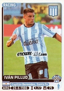 Figurina Ivan Pillud - Fùtbol Argentino 2015 n. 310 - Panini