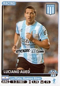 Sticker Luciano Aued - Fùtbol Argentino 2015 - Panini