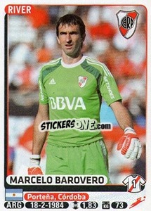 Sticker Marcelo Barovero - Fùtbol Argentino 2015 - Panini
