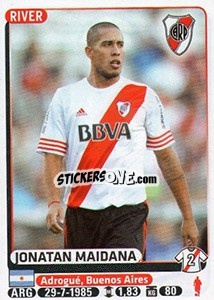 Sticker Jonatan Maidana - Fùtbol Argentino 2015 - Panini