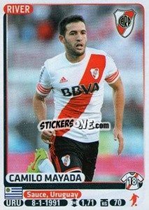 Sticker Camilo Mayada - Fùtbol Argentino 2015 - Panini