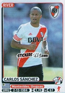 Sticker Carlos Sanchez - Fùtbol Argentino 2015 n. 332 - Panini