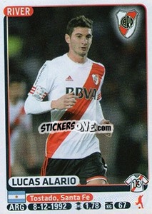 Sticker Lucas Alario - Fùtbol Argentino 2015 - Panini