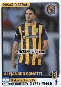 Sticker Alejandro Donatti - Fùtbol Argentino 2015 - Panini