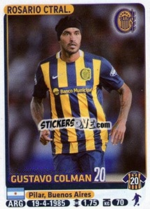 Sticker Gustavo Colman - Fùtbol Argentino 2015 - Panini