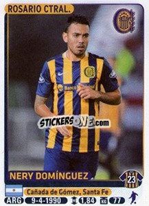 Sticker Nery Dominguez - Fùtbol Argentino 2015 - Panini