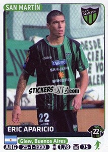 Sticker Eric Aparicio - Fùtbol Argentino 2015 n. 375 - Panini