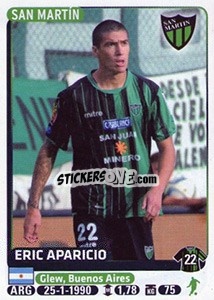 Figurina Eric Aparicio - Fùtbol Argentino 2015 - Panini