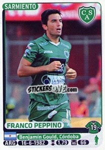 Sticker Franco Peppino - Fùtbol Argentino 2015 n. 388 - Panini