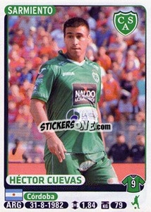 Sticker Hector Cuevas - Fùtbol Argentino 2015 - Panini