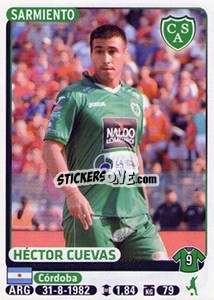 Sticker Hector Cuevas - Fùtbol Argentino 2015 n. 395 - Panini
