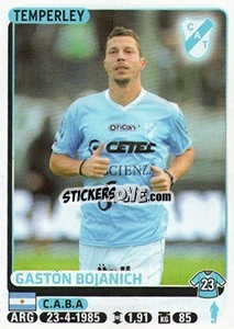 Figurina Gaston Bojanich - Fùtbol Argentino 2015 n. 401 - Panini