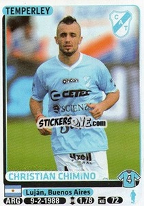 Sticker Christian Chimino - Fùtbol Argentino 2015 - Panini