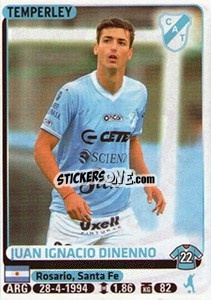 Figurina Juan Ignacio Dinenno - Fùtbol Argentino 2015 - Panini