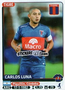 Sticker Carlos Luna - Fùtbol Argentino 2015 - Panini