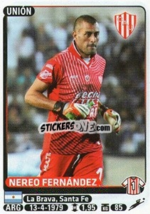 Sticker Nereo Fernandez - Fùtbol Argentino 2015 - Panini