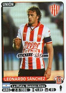 Cromo Leonardo Sanchez - Fùtbol Argentino 2015 - Panini