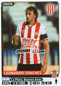 Sticker Leonardo Sanchez - Fùtbol Argentino 2015 n. 432 - Panini
