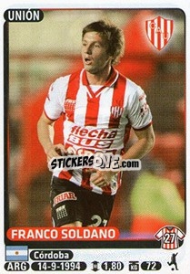 Sticker Franco Soldano - Fùtbol Argentino 2015 n. 441 - Panini