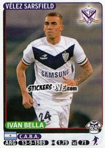 Sticker Ivan Bella - Fùtbol Argentino 2015 n. 450 - Panini