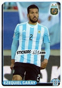 Sticker Ezequiel Garay - Fùtbol Argentino 2015 n. 467 - Panini