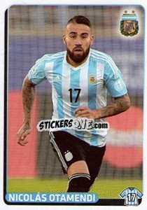 Sticker Nicolas Otamendi - Fùtbol Argentino 2015 - Panini