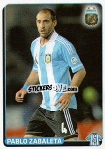 Sticker Pablo Zabaleta - Fùtbol Argentino 2015 n. 471 - Panini
