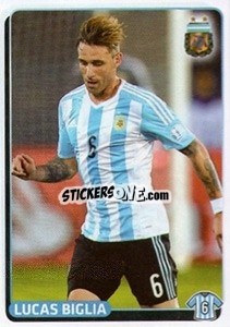 Figurina Lucas Biglia - Fùtbol Argentino 2015 - Panini