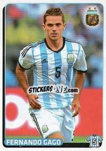 Sticker Fernando Gago - Fùtbol Argentino 2015 n. 474 - Panini