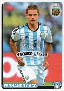 Figurina Fernando Gago - Fùtbol Argentino 2015 - Panini