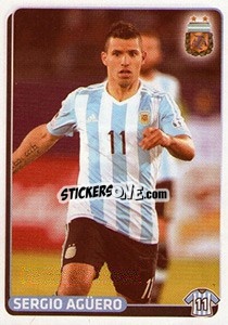 Sticker Sergio Agüero - Fùtbol Argentino 2015 - Panini