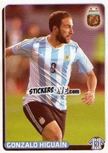 Sticker Gonzalo Higuain - Fùtbol Argentino 2015 - Panini
